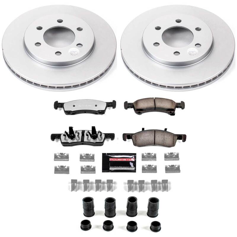Power Stop 02-06 Ford Expedition Front Z36 Coated Truck & Tow Brake Kit