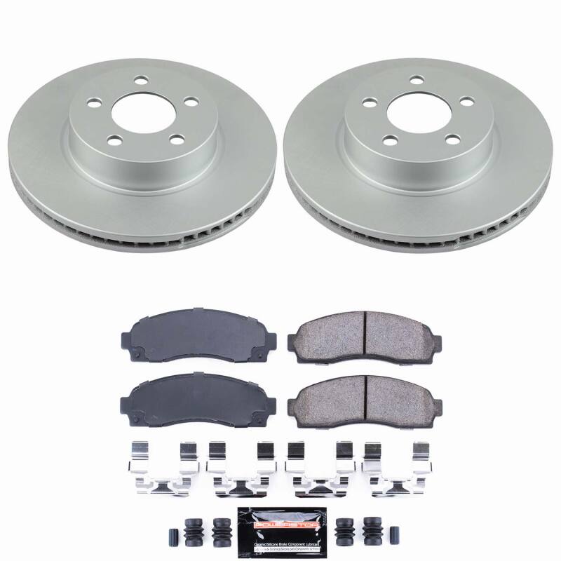 Power Stop 01-03 Ford Explorer Sport Front Z23 Coated Brake Kit