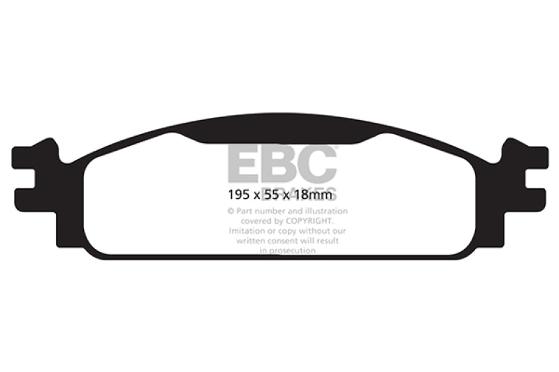 EBC 08-10 Ford Flex 3.5 Yellowstuff Front Brake Pads