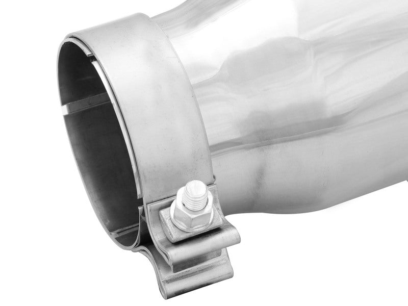 afe MACH Force-Xp Universal Exhaust Tip 3-1/2 IN Inlet x 4-1/2 IN Outlet x 12 IN L