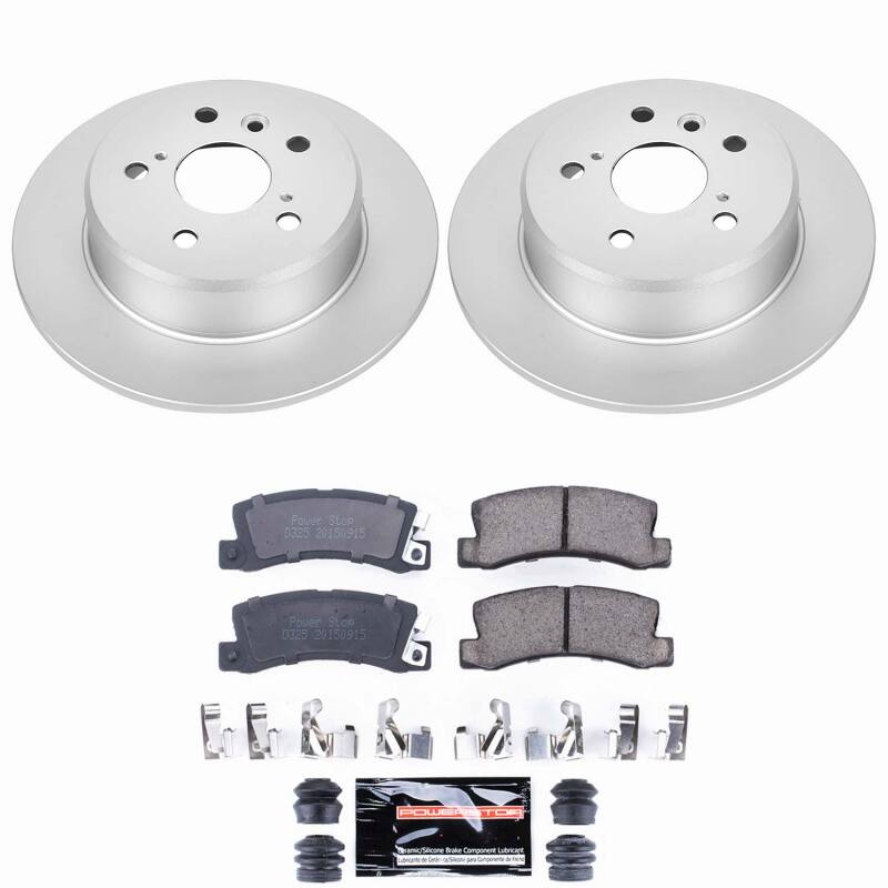 Power Stop 92-96 Lexus ES300 Rear Z23 Coated Brake Kit