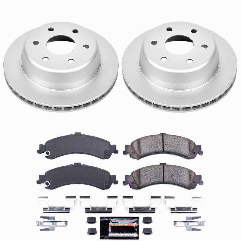 Power Stop 02-06 Cadillac Escalade Rear Z23 Coated Brake Kit