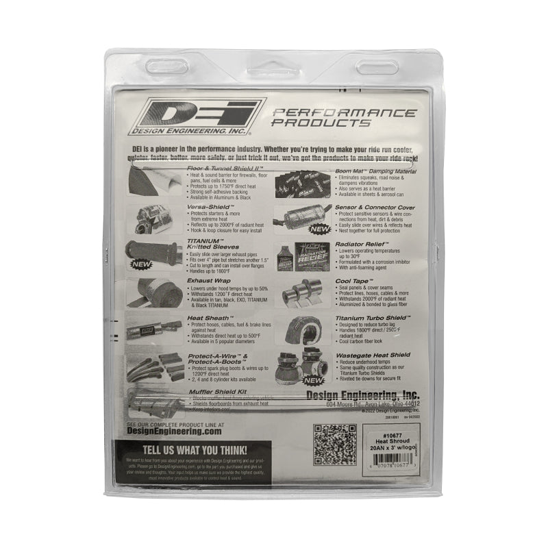 DEI Heat Shroud - 20AN x 36in