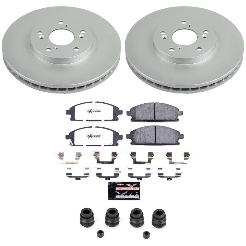 Power Stop 03-06 Acura MDX Front Z36 Coated Truck & Tow Brake Kit