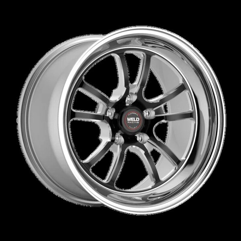 Weld S70 RT-S 17x9.5in / 5x120 BP / 6.7in. BS - Black Center - Polished Shell Wheel