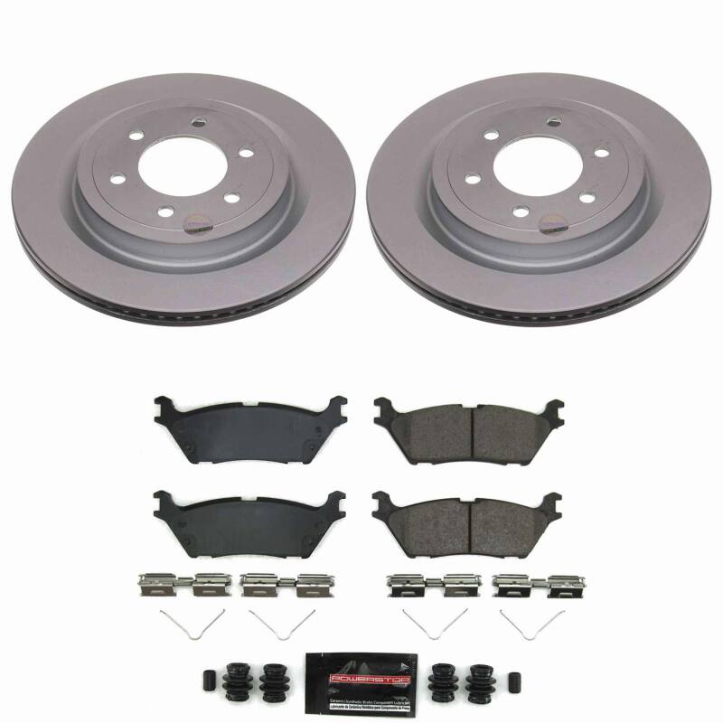 Power Stop 21-26 Ford F-150 Rear Z23 Coated Brake Kit