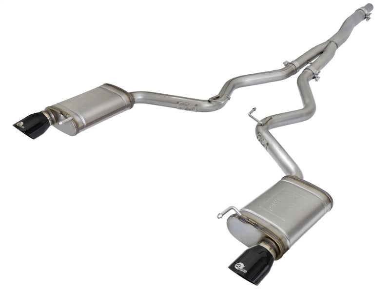 aFe MACH Force-XP 304 SS Cat-Back Exhaust w/ Black Tips | 2015-2021 Ford Mustang EcoBoost 2.3L (T)