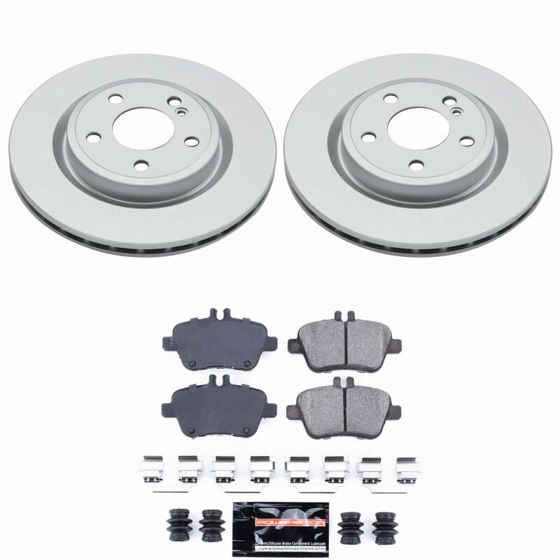 Power Stop 14-19 Mercedes-Benz CLA250 Rear Z23 Coated Brake Kit