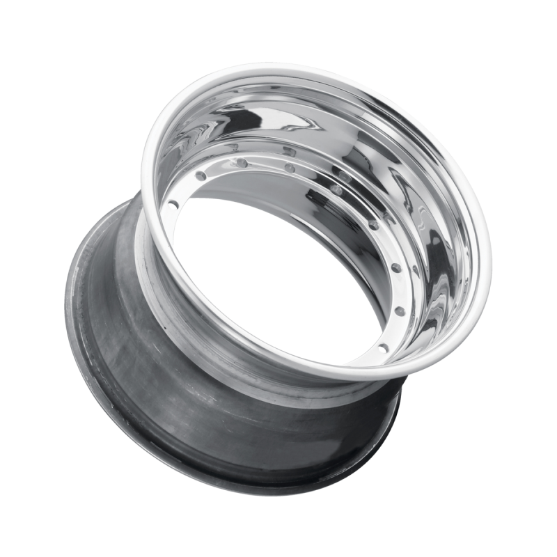 Weld Midget Direct Mount 13x7 / 5x9.75 / 3 BS - Polished Shell - Non-BL - Black Cover Wheel