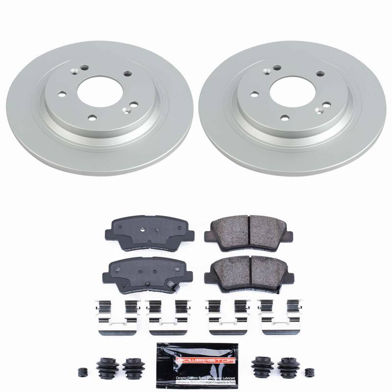 Power Stop 22-23 Hyundai Kona Rear Z23 Coated Brake Kit