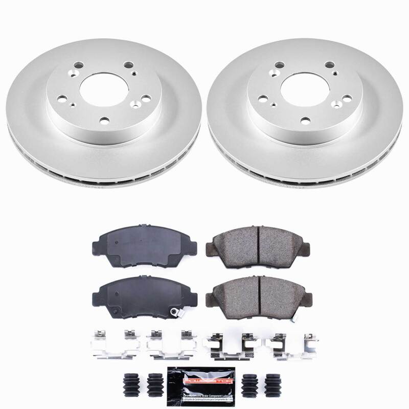 Power Stop 02-06 Acura RSX Front Z23 Coated Brake Kit
