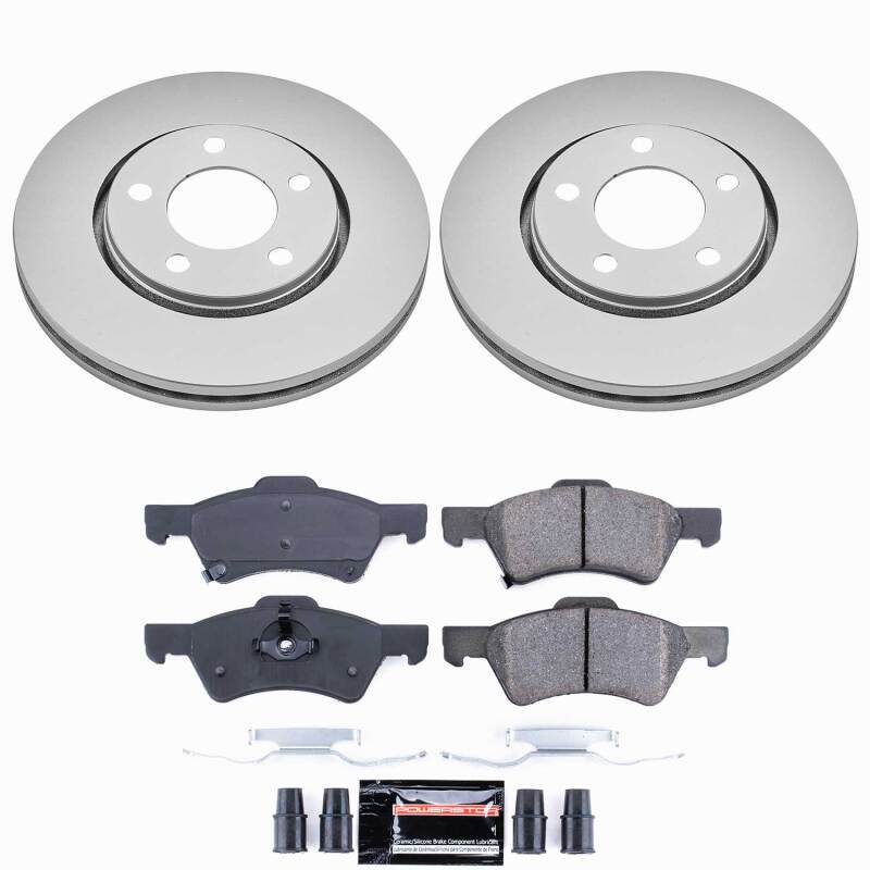 Power Stop 03-04 Dodge Caravan Front Z23 Coated Brake Kit