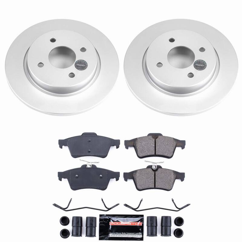 Power Stop 18-22 Ford EcoSport Rear Z23 Coated Brake Kit
