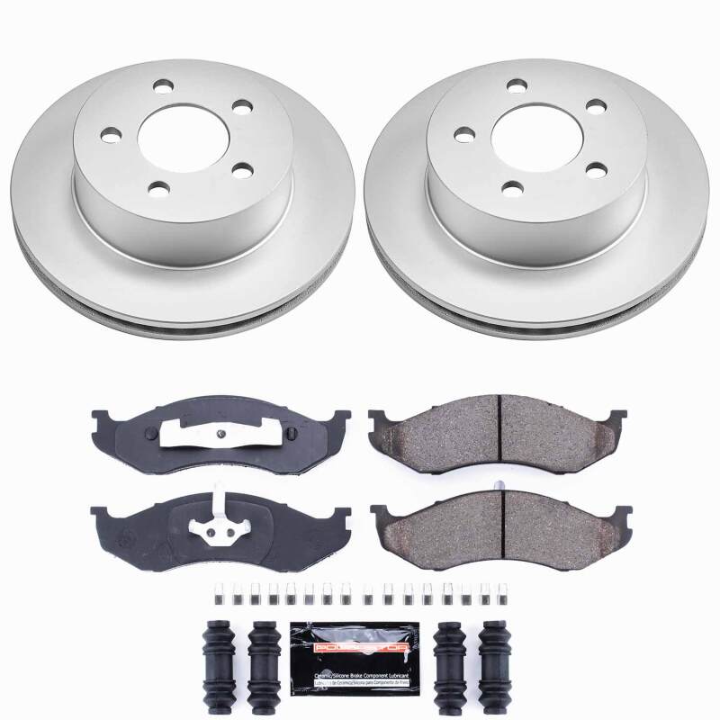 Power Stop 99-01 Jeep Cherokee Front Z23 Coated Brake Kit