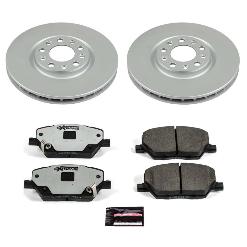 Power Stop 16-23 Fiat 500X Front Z36 Coated Truck & Tow Brake Kit