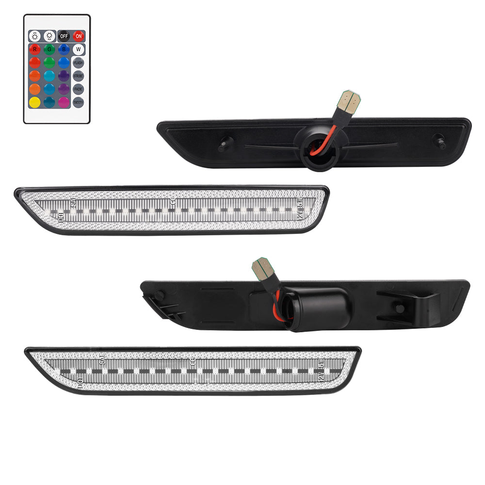 2010-2014 Ford Mustang RGB Clear LED Side Markers
