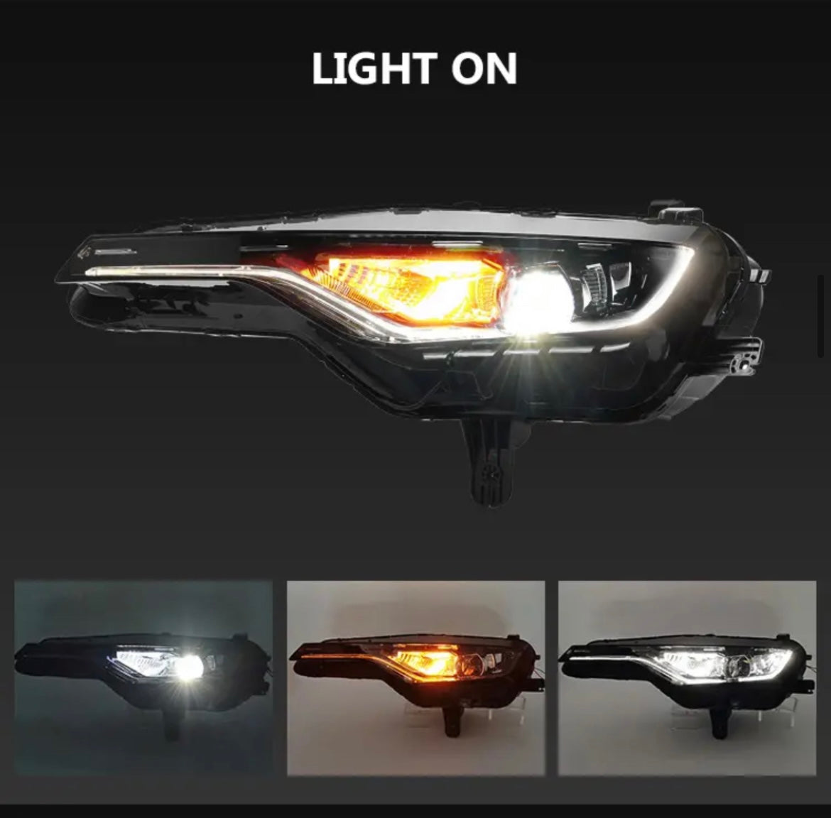 2019-2023 Chevy Camaro RS Signature Replica Headlights LED Bulbs Low/High Beam Pair