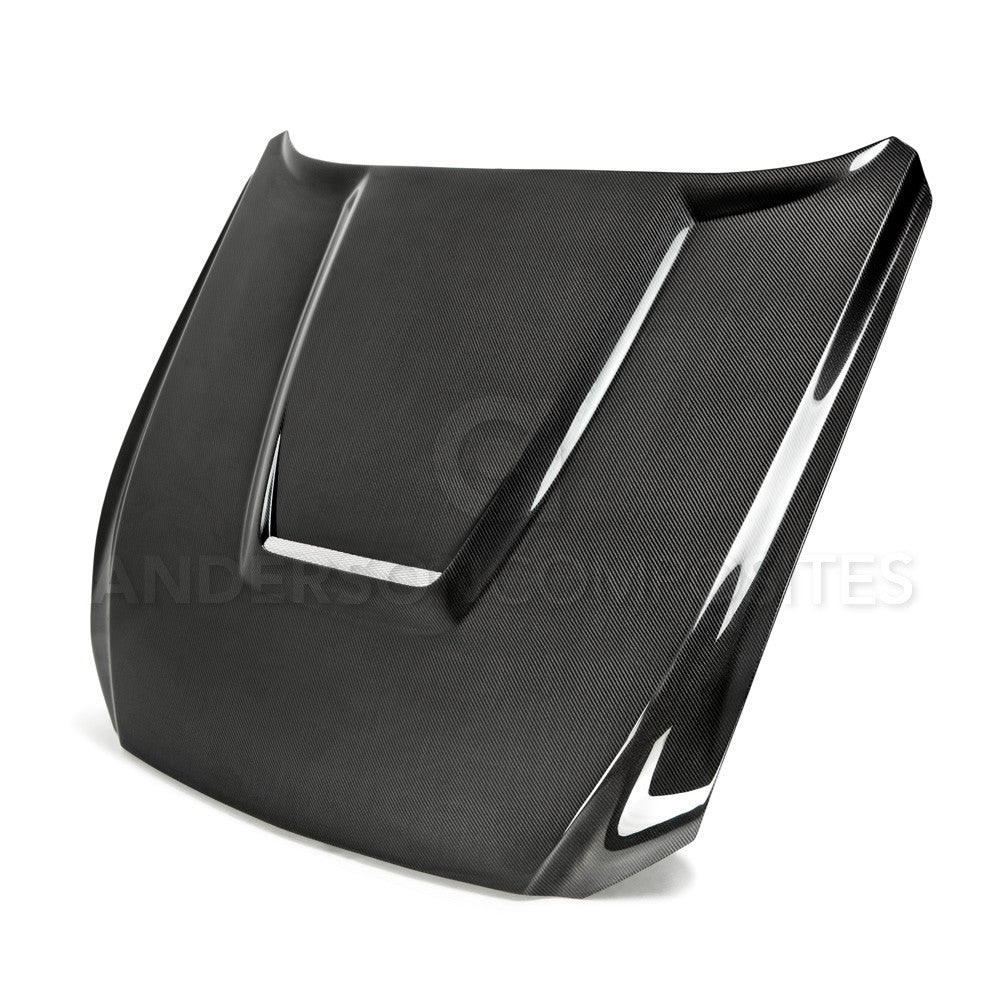 2015 - 2017 Mustang Double Sided Carbon Fiber GT350 Style Hood