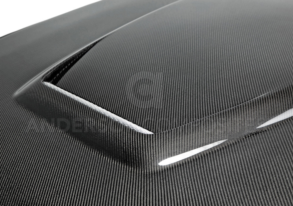 2015-2017 Mustang Double Sided Carbon Fiber GT350 Style Hood