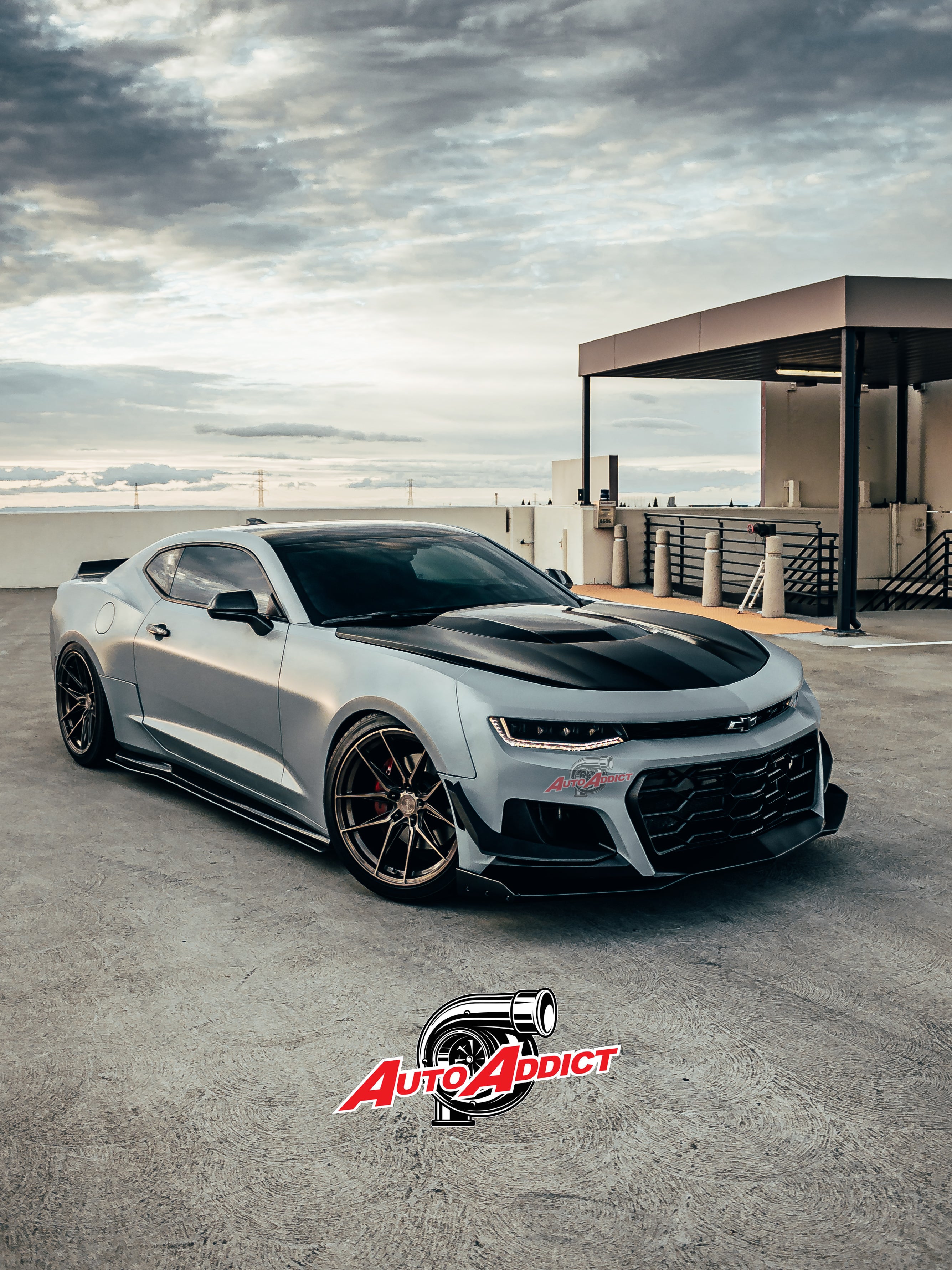 2016 2018 Chevy Camaro ZL1 1LE Front Bumper Conversion 8 Piece Kit 2016-2018-chevy-camaro-zl1-1le-front-bumper-conversion-8-piece-kit