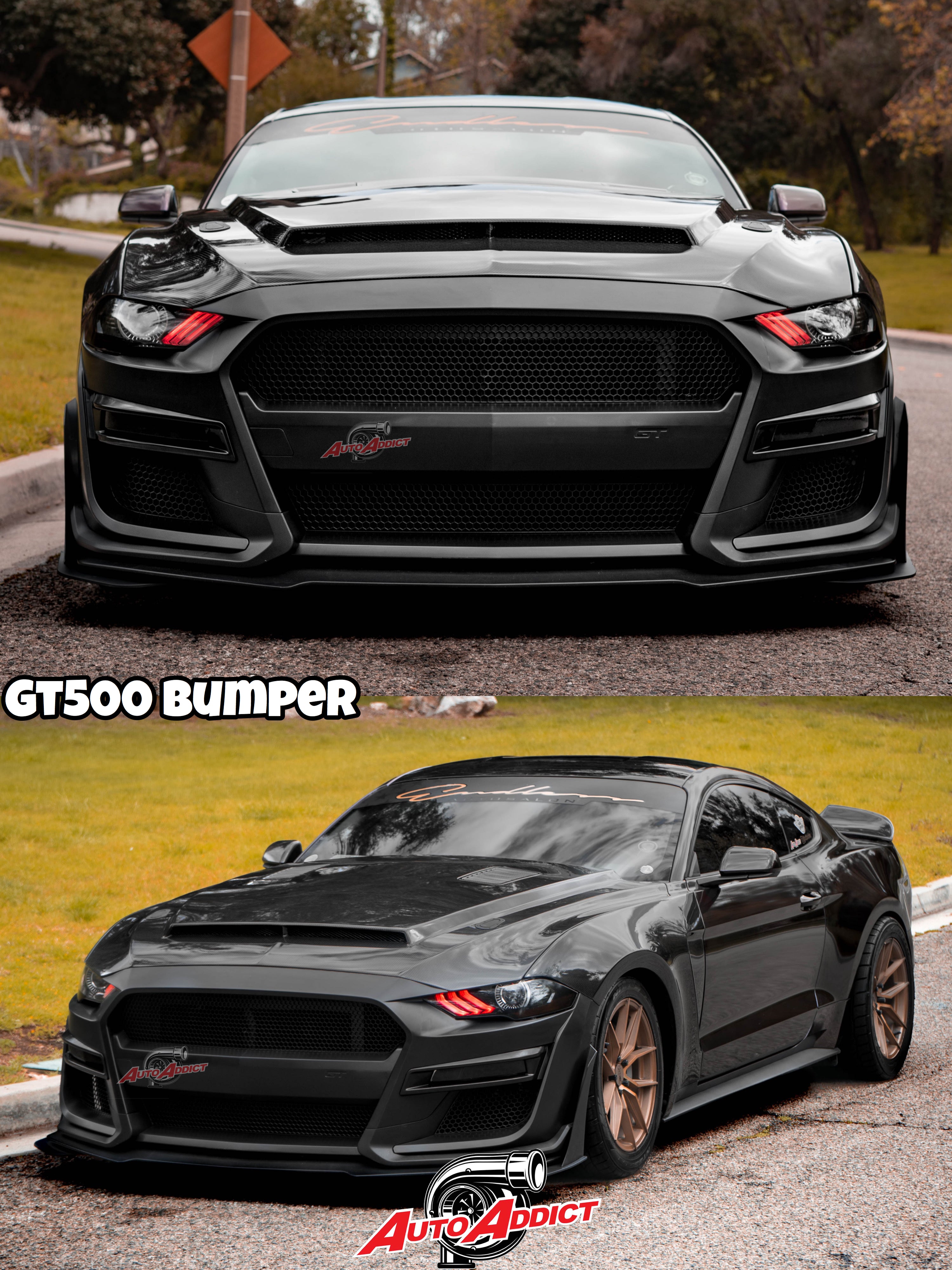 2018-2023 FORD MUSTANG GT500 FRONT BUMPER CONVERSION
