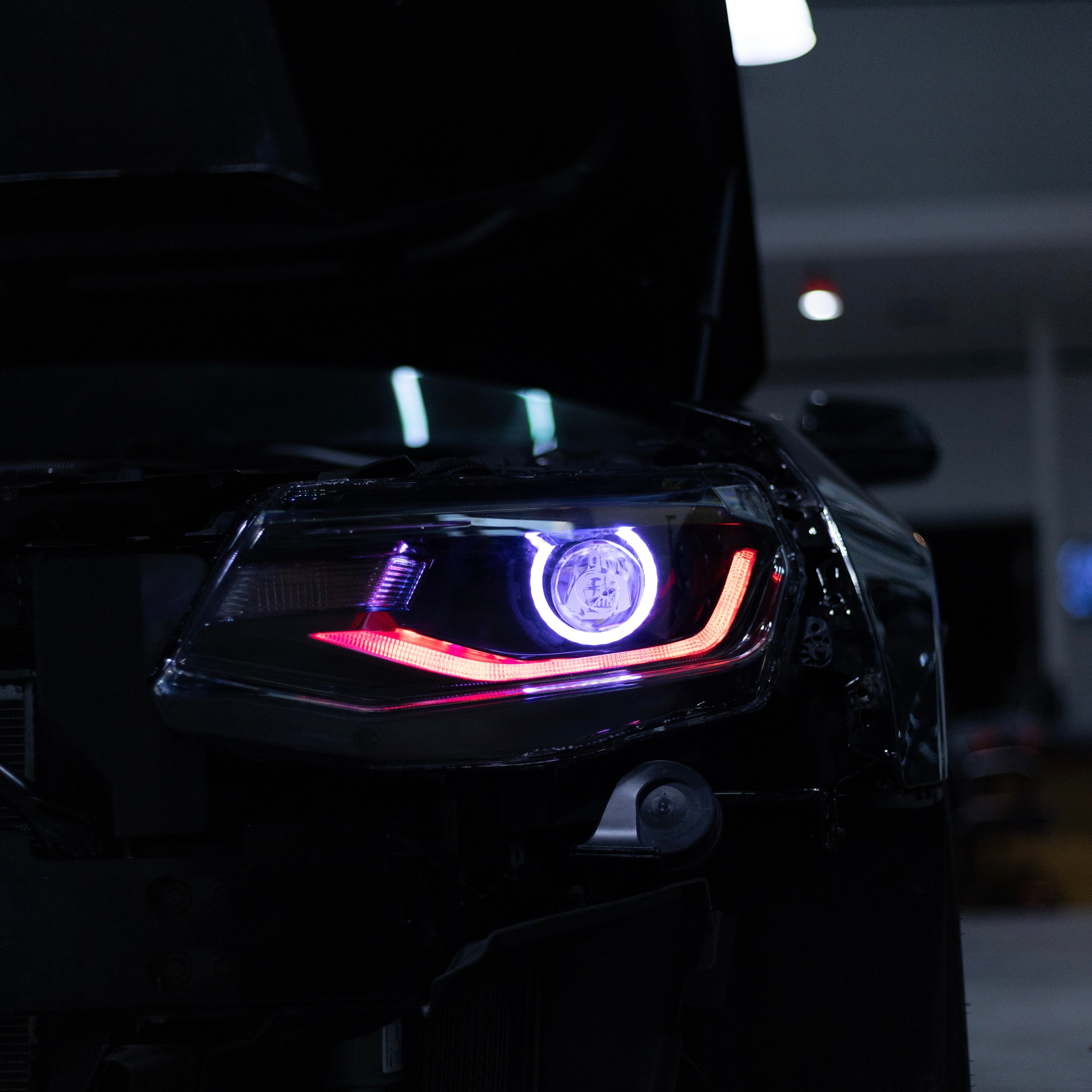 2016-2018 Chevy Camaro OEM Replica Headlights Projector Custom RGBW Via Bluetooth