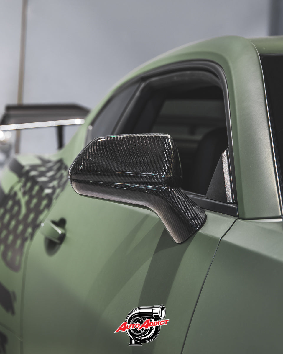 2016-2023 Chevy Camaro Carbon Fiber Mirror Caps