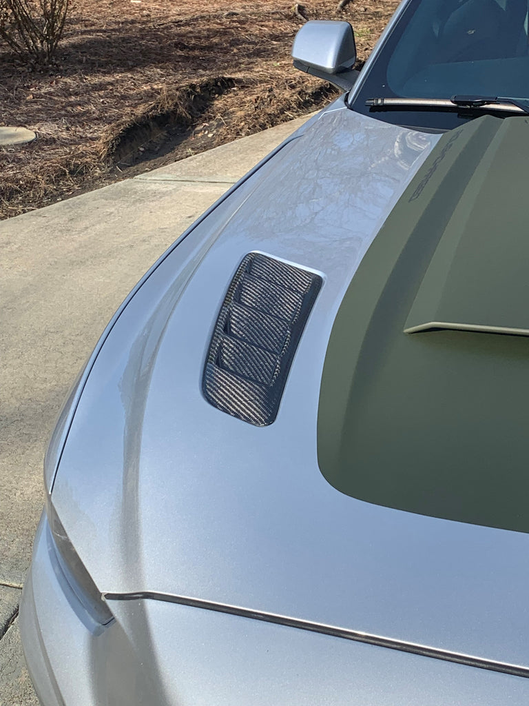 2015 - 2017 Mustang GT Carbon Fiber Hood Vents Type-AB