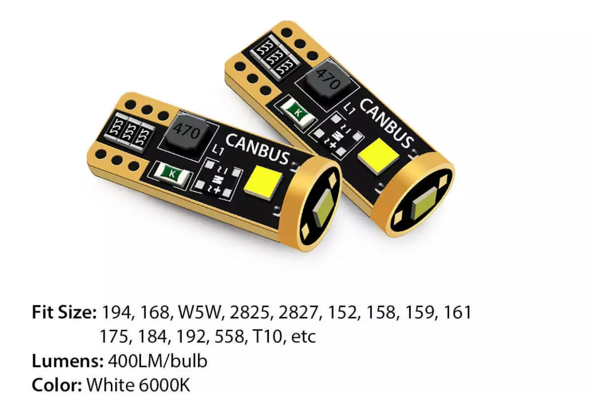10X AUXITO T10 194 168 CANBUS LED License Plate Interior Wedge Light Bulbs White 10X AUXITO T10 194 168 CANBUS LED License Plate Interior Wedge Light Bulbs White