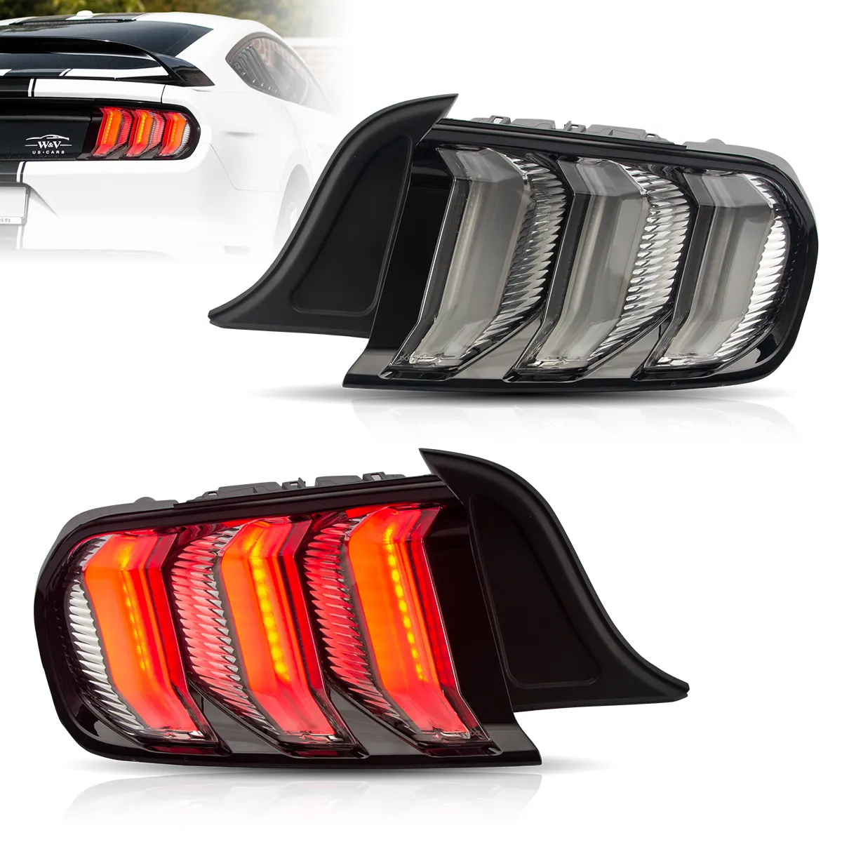 2015-2023 Ford Mustang Euro Style Sequential LED Tail Lights