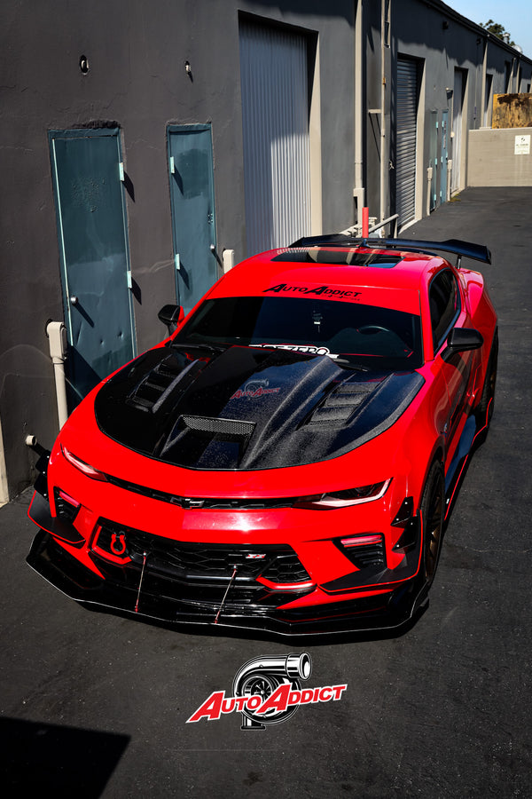 PRE-ORDER 2016-2024 Chevy Camaro Terminator Full Carbon Fiber Hood