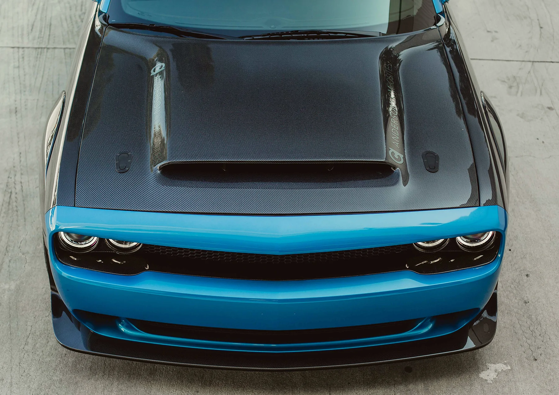 2015-2023 Dodge Challenger Demon Type-OE Carbon Fiber Hood