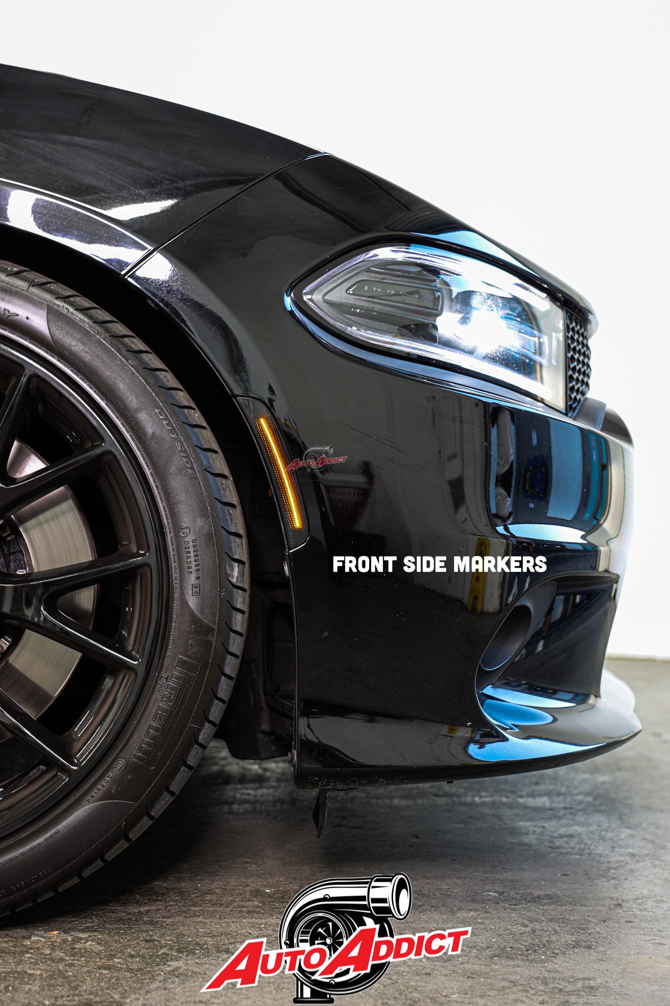 SMOKED LED Side Markers for 2015-2020 Dodge Charger (set)