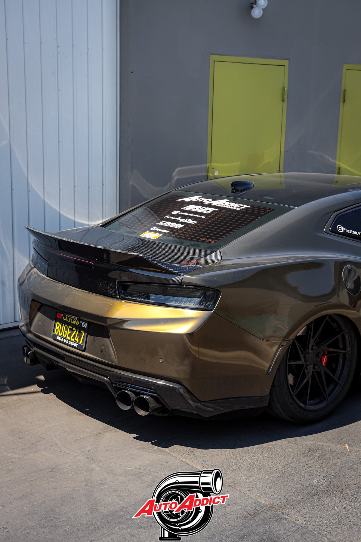 2016 2024 Camaro Carbon Fiber Trunk Double Sided Decklid With Integr