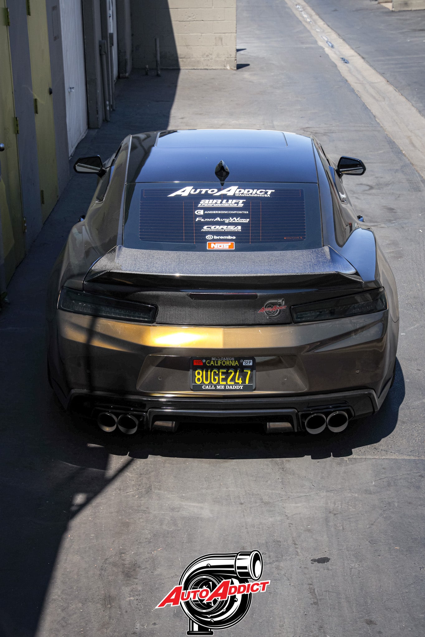 2016 - 2022 Camaro Carbon Fiber Trunk Double Sided Decklid With Integrated Spoiler